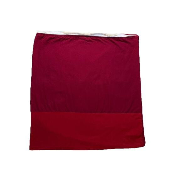 Lacoste Full / Queen Size Luxury Duvet Cover Heavy Cotton Red Maroon White - Picture 4 of 13